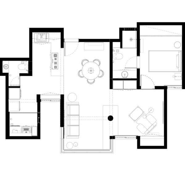 BLOCO Arquitetos - Apartamento Sara (Júlia Tótoli)