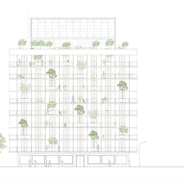 Urbanitree - 40 viviendas sociales en Verneda i La Pau (Adrià Goula)