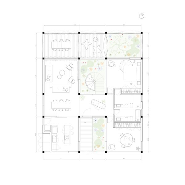 soda + Mila Ramirez Estudio - Casa de los tres patios (Bruto Studio)