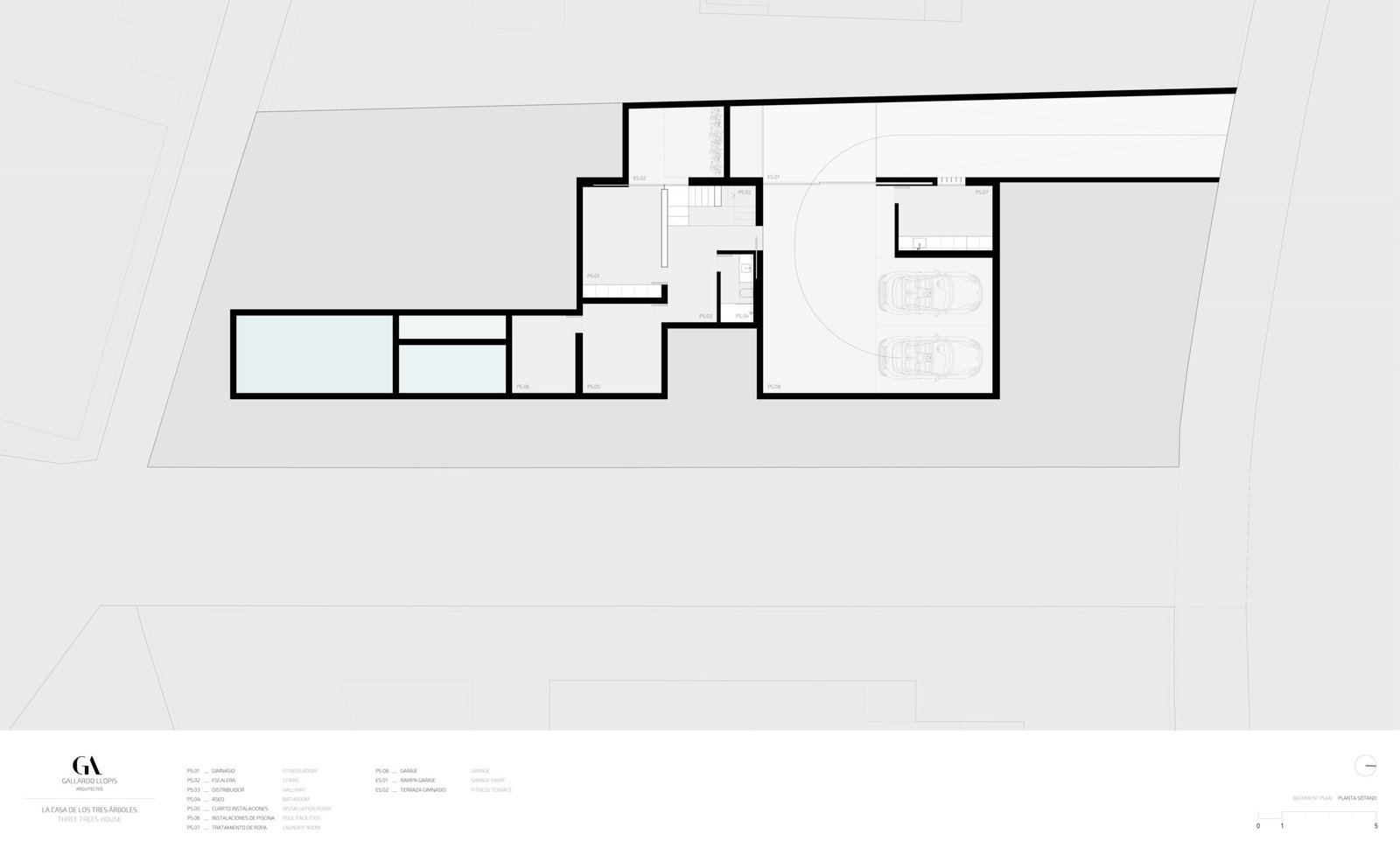 GRT _ 05 – Planta Sotano – Basement Floor Plan