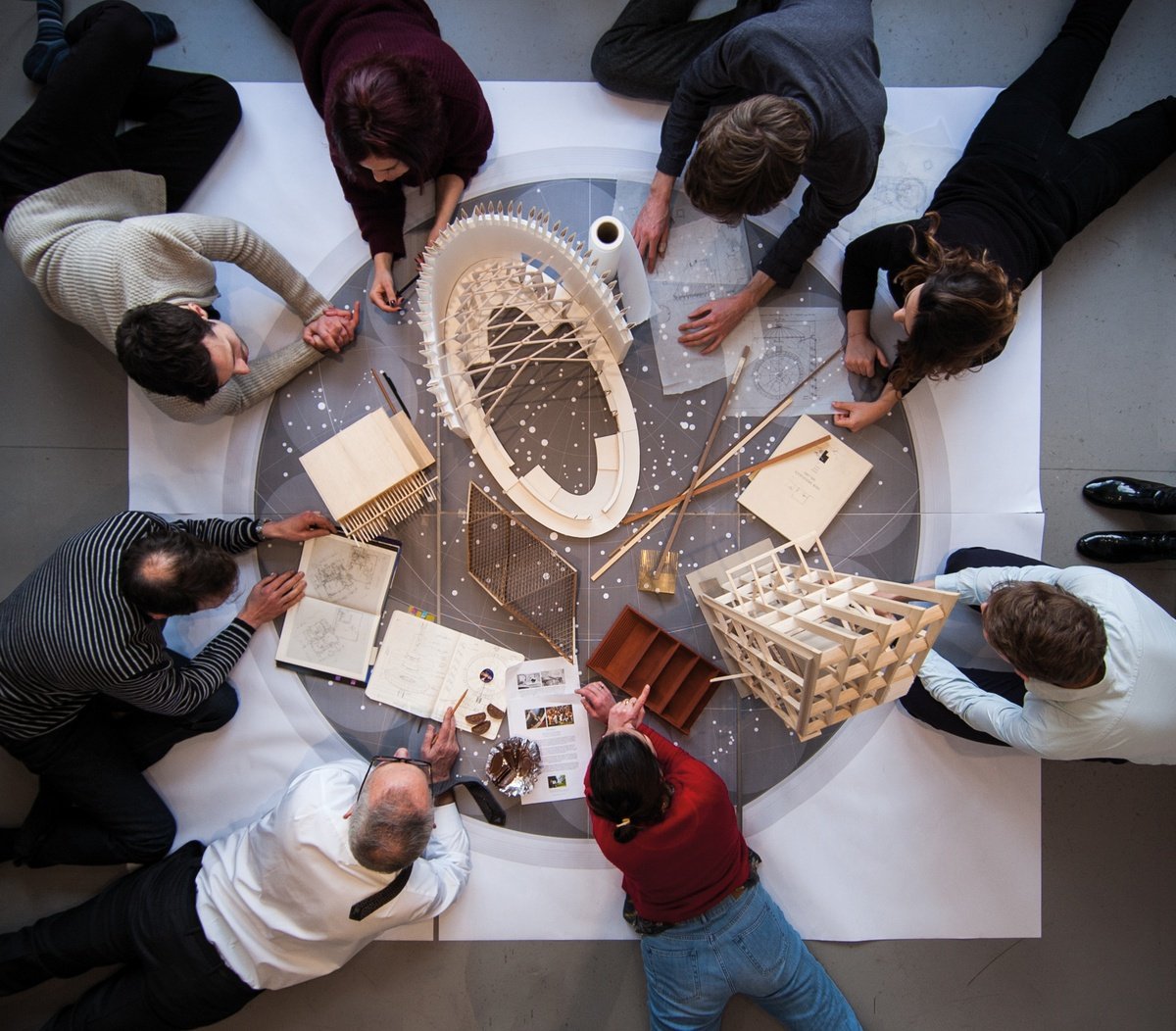 Material de estudio de Níall McLaughlin Architects (Royal Gold Medal 2026).