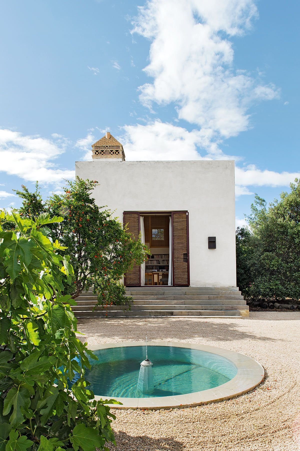 Jard&iacute;n y arquitectura del Estudio Caruncho en Madrid