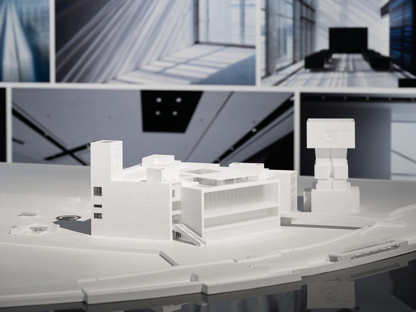 Maqueta blanca del Museum of Art Pudong dise&ntilde;ado por Ateliers Jean Nouvel para Shangh&aacute;i
