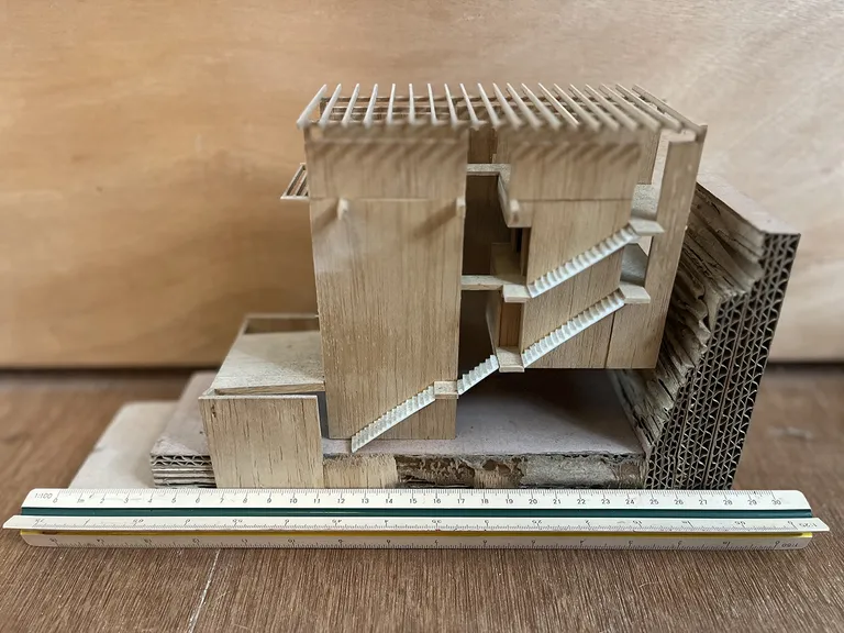 Maqueta de CHANG Architects presentada en Architecture in Scale durante Jia Curated 2026