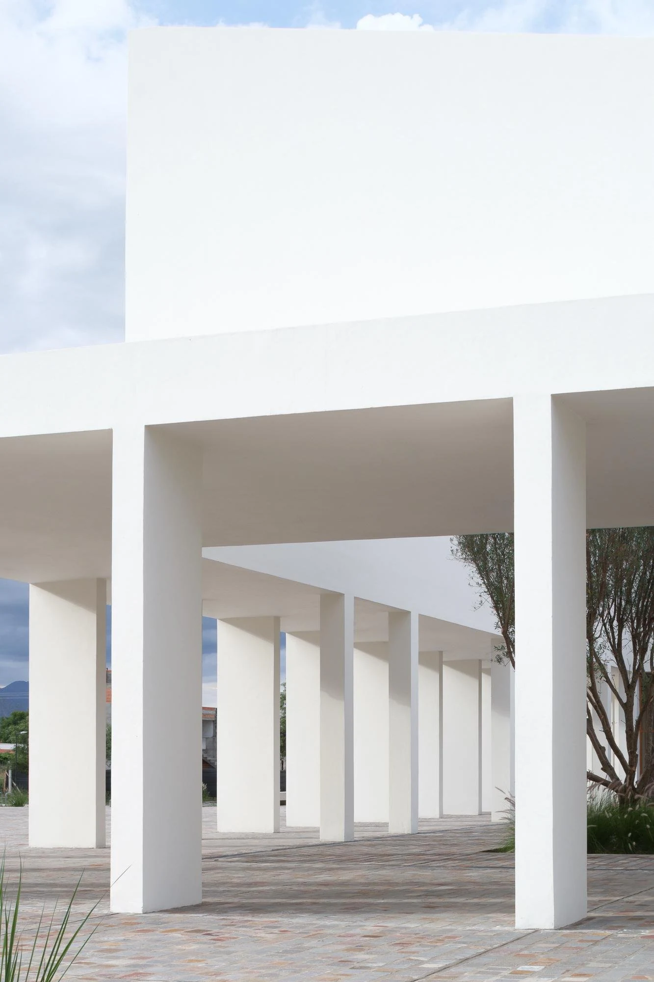 Detalle de los soportes del pórtico de Centro de convenciones de Cafayate, de Ignacio Carón, Fabio Estremera, Andrés Francesconi, Ezequiel Spinelli