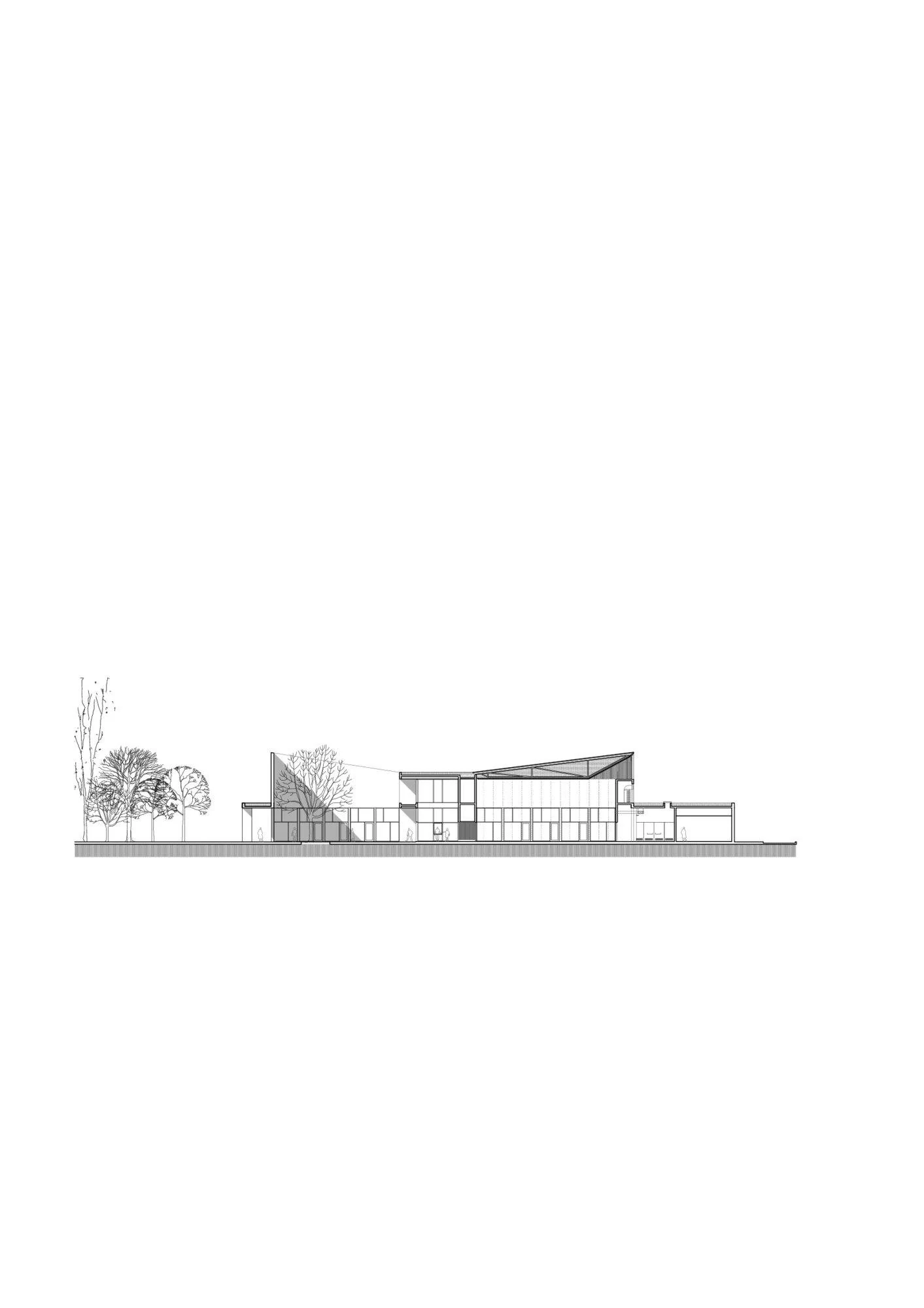 Sección de la sala y las galerías de Centro de convenciones de Cafayate, de Ignacio Carón, Fabio Estremera, Andrés Francesconi, Ezequiel Spinelli